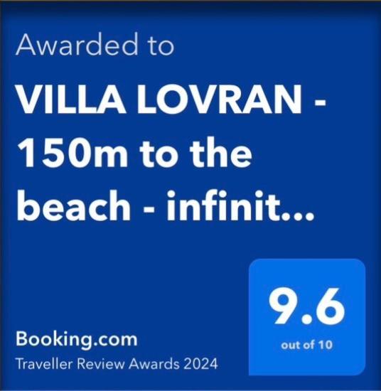 Villa Lovran - 150M To The Beach - Infinity Pool - Incredible Sea View - Fitness Room Bagian luar foto